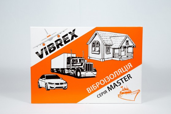 Виброизоляция Vibrex Master 2x500x350