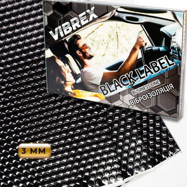 Виброизоляция Vibrex Black Label 3x500x350